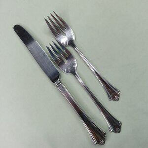 Oneida Anticipation Lot of 3 Pieces 2 Salad Fork 1 Dinner Knife